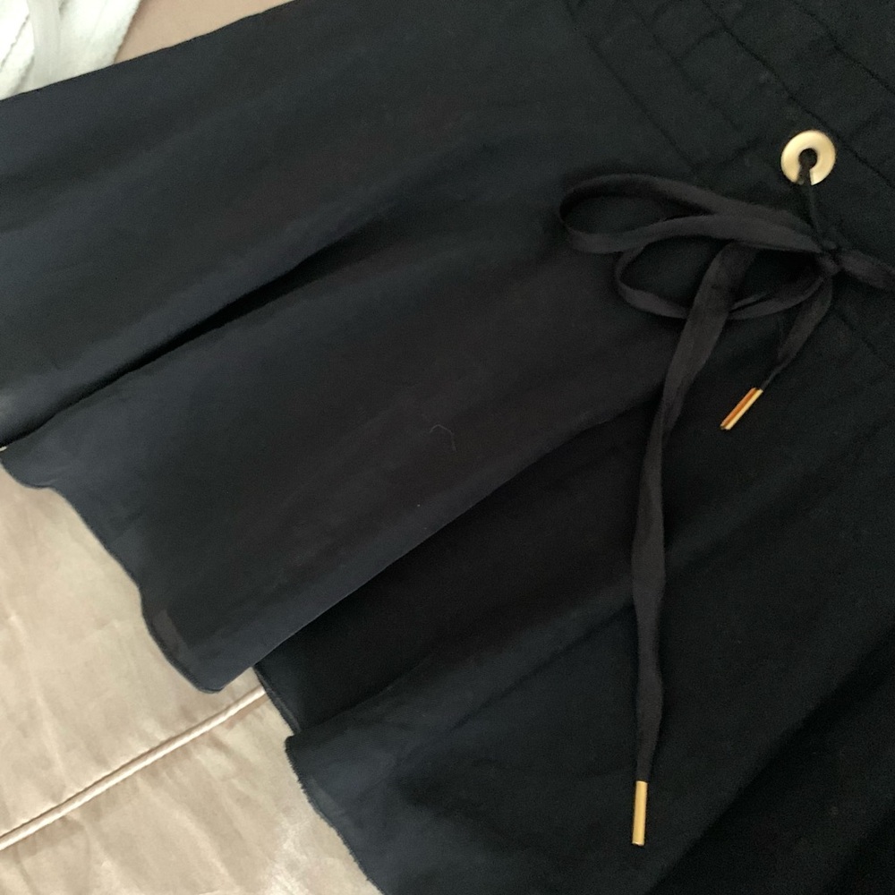 Sandro Rosilda Black Drawstring Dress - Picture 9 of 13